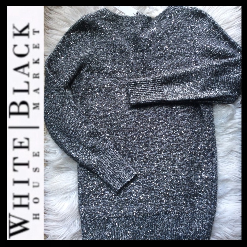 NWT WHBM Sequin Tunic Sweater - Picture 5 of 8